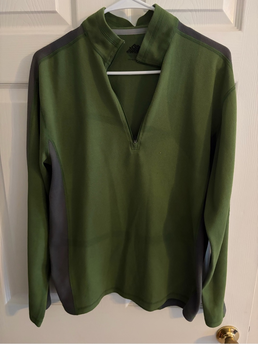 Eastern Mountain Sport Olive Green half zip Top